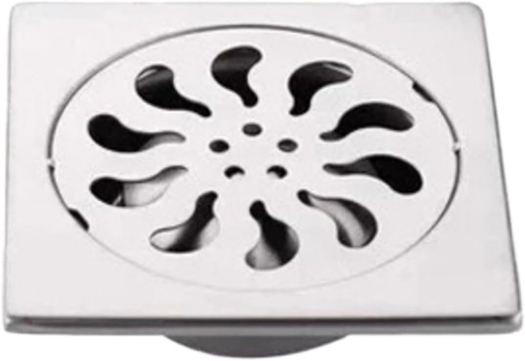 Inch Square Shower Drain Special Stainless Steel Water Drain Increase Deodorant Floor Hotel(15X15cm DN110)
