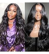 UNICE 12A Air Wig Pre Cut Lace Wear and Go Glueless Wigs Human Hair with Elastic Band Body Wave 4...