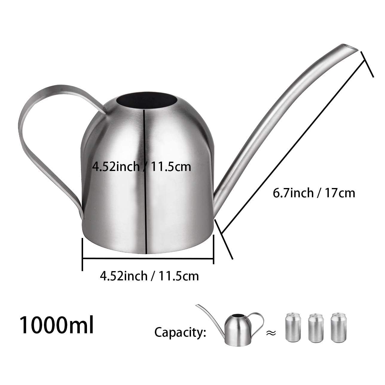 ステンレス製じょうろ 中型 楽天市場】じょうろ おしゃれ ステンレス ジョウロ 縦長 A/B 全4種
