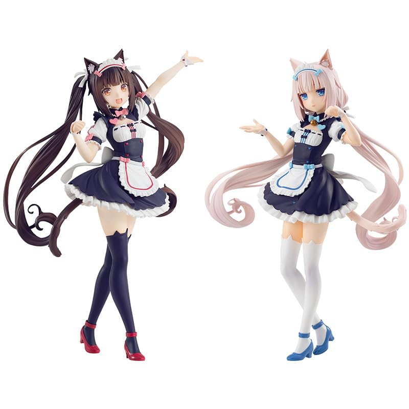 Gooyeh Gooye 2 pezzi NEKOPARA Figura Cioccolato/Vanilla Action Figure Bellezza Ragazza Anime Figurine in PVC Collezione Modello Decorazione Desktop Compleanno 10-26 cm