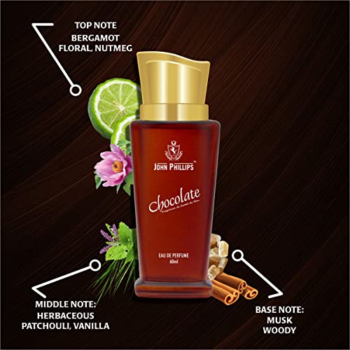 Image of John Phillips Chocolate & X-X Zone 60 ml + 60 ml Eau De French Perfume - Unisex Perfume For Men & Women