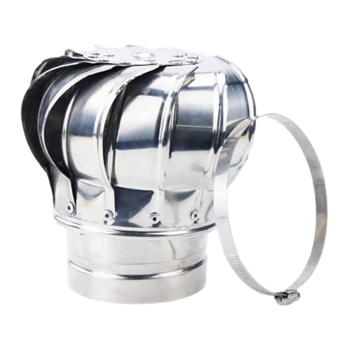 Ventilador de techo extractor ecológico sin energía con turbinas de acero 110mm para ático