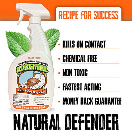 image for Bed Bug Patrol - Bed Bug Natural Spray Treatment - 24oz, Natural & Non