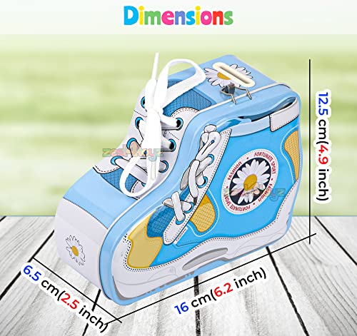 Image of Zest 4 Toyz Money Bank for Kids with Lock N Key Metal Piggy Bank Gullak Money Box Coin Bank Shoe Lace Activity Learning Toy Return Gifts