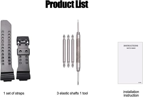 Miniatura 3 de Reemplazo para gshock GA-400-1B GA-400 GA400GB Reloj digital analógico Correa de resina de goma para hombre