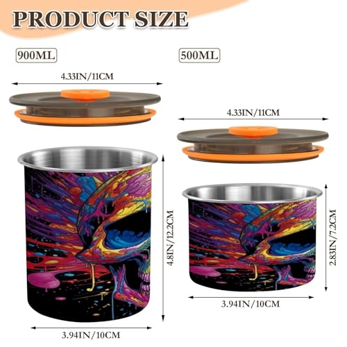 Envase para café ATTX acero inoxidable 500ml tapa hermética miniatura 2