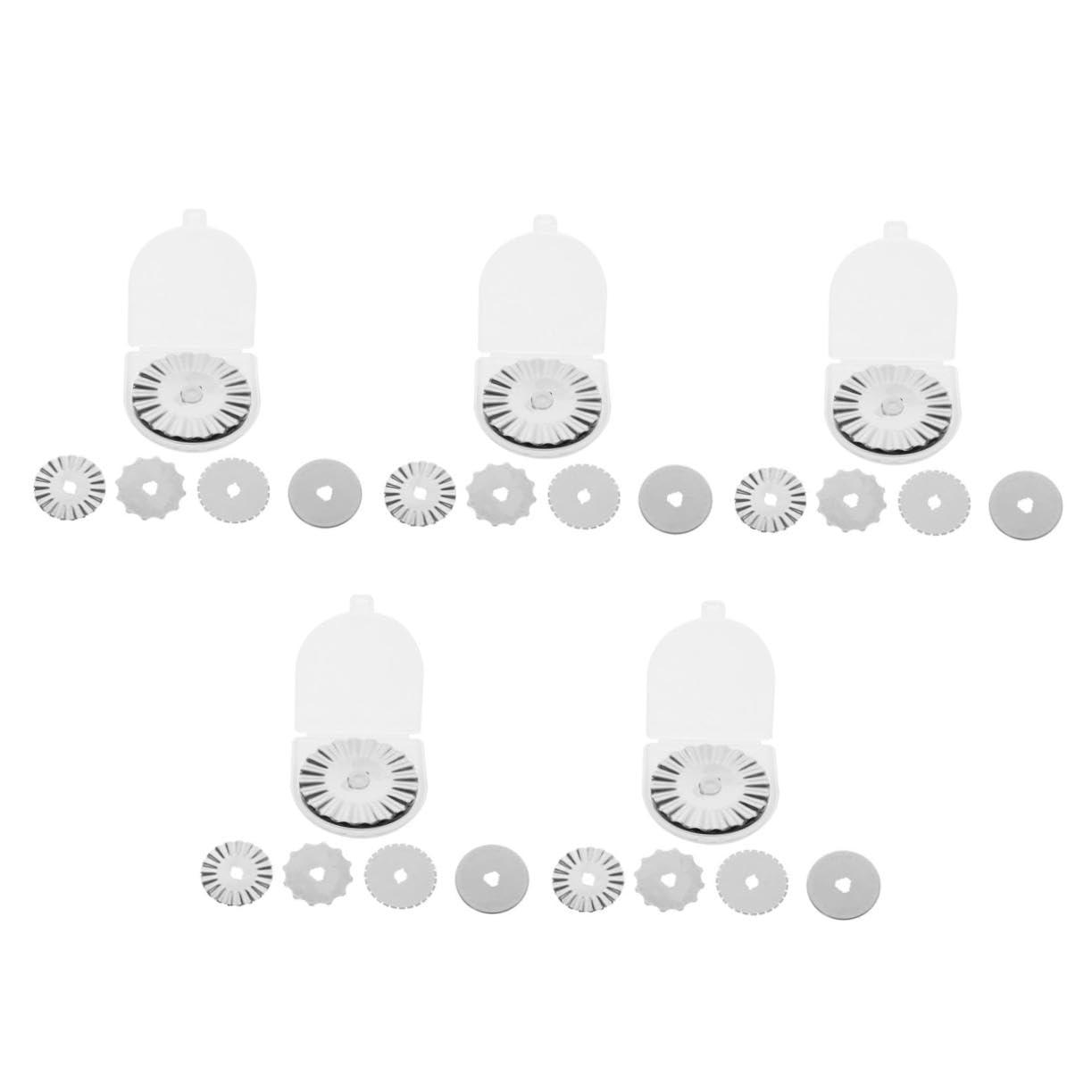 NUOBESTY 5 Juegos Disco De Corte De 45mm Cutter Rotatorio Cuchillas Afiladas Rueda Cortadora De Tela Y Tapete Carpintería Cuchillas De Corte Acolchado Cuchillas De Corte De 45 Mm 10 Uds * 5