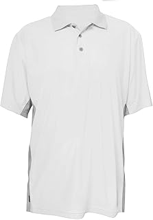 Calcutta Menâ€™s Performance Polo Shirt, White, Large