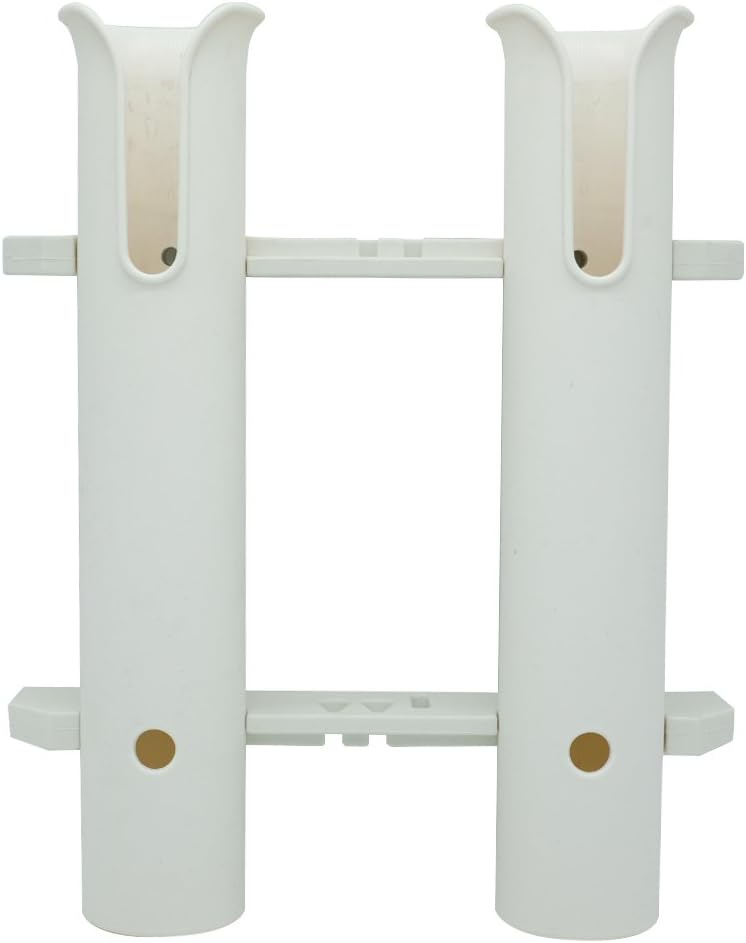 Wall Mounted Fishing Rod Holders Tubes Links Fishing Rod Holder Rack Rests (3-Pole-Black) : Sports & Outdoors