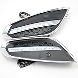 July King LED Daytime Running Light DRL for Volvo S60 V60 2011-2013, 6000K LED Front Bumper Light