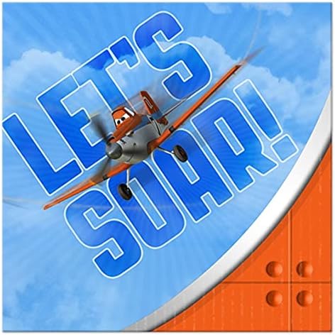 Planes Airplanes Birthday Party Supplies Bundle includes 16 Napkins, 16 Cups, 3 Centerpieces, 16 Invitations, 16 Party Hats, 8 Foam Glidder Kit, 1 Award Ribbon image 5