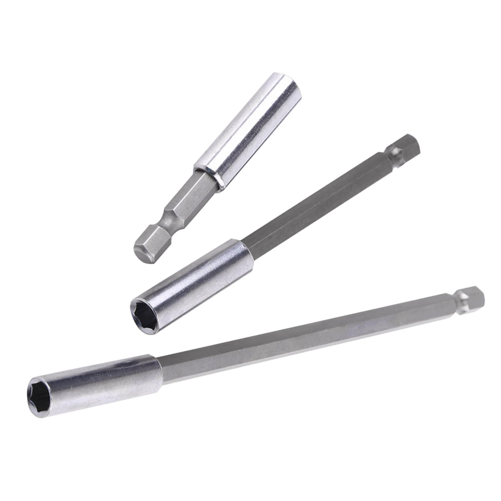 Akozon Prolunga Cacciavite, 3 Pezzi Cacciavite Elettrico Accessori Magnetici, Portautensile Esagonale 1/4 - per la Maggior Parte dei Cacciaviti Elettrici, Trapani e Bit