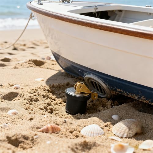 Image of Boat Drain Plug Brass Boat Plug Snap Rubber Plugs Deck Plug for Boat Marine Twist Accessories