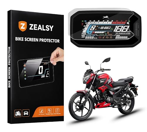 Image of Screen Protector for TVS Raider 125 Meter Display | Raider Screen Guard (Not a Tempered Glass) | Bike Speedometer Digital Meter Protection Film | Scratch Resistant Dashboard Screen Guard