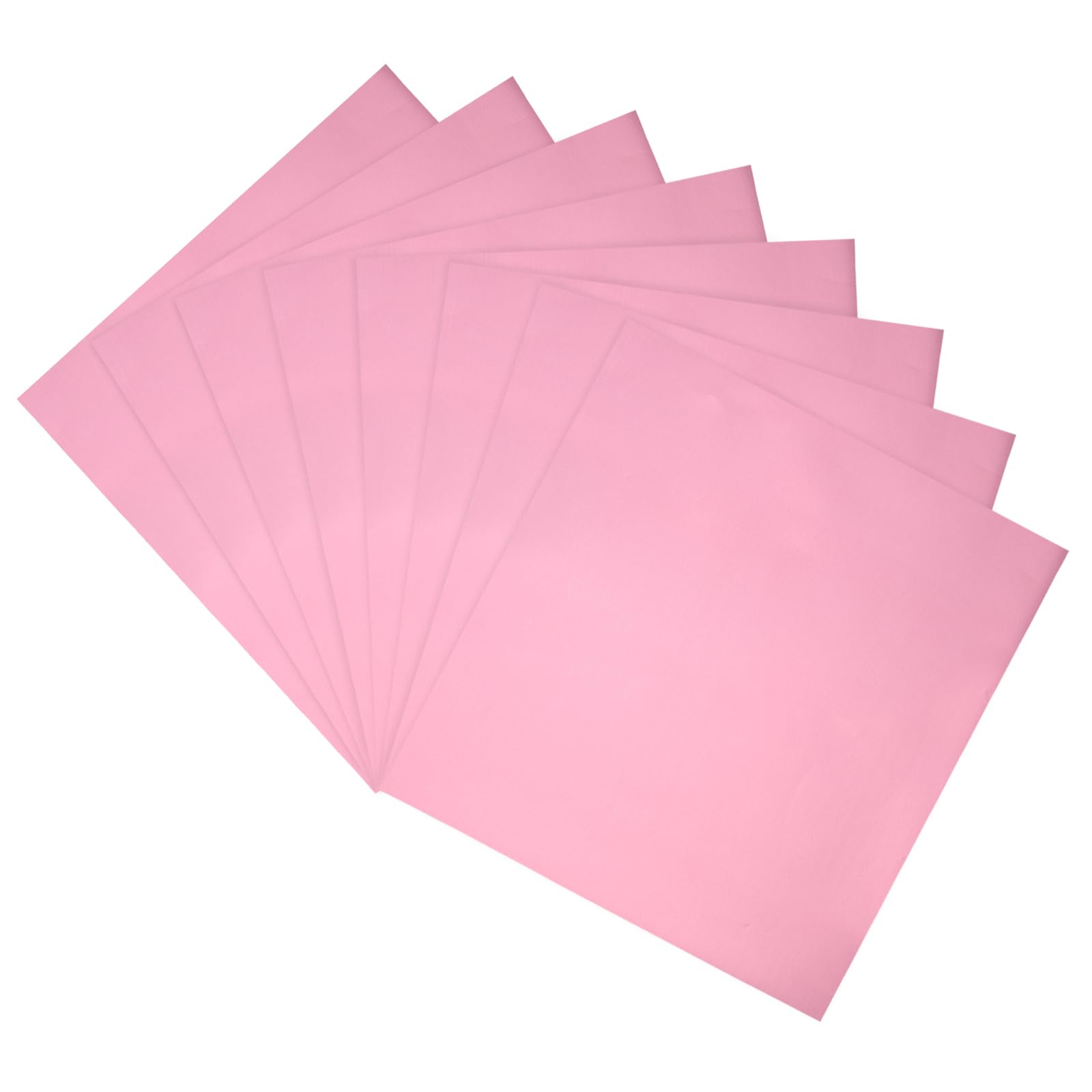 Feuille de transfert en aluminium rose réactif thermique grand format 50 pièces