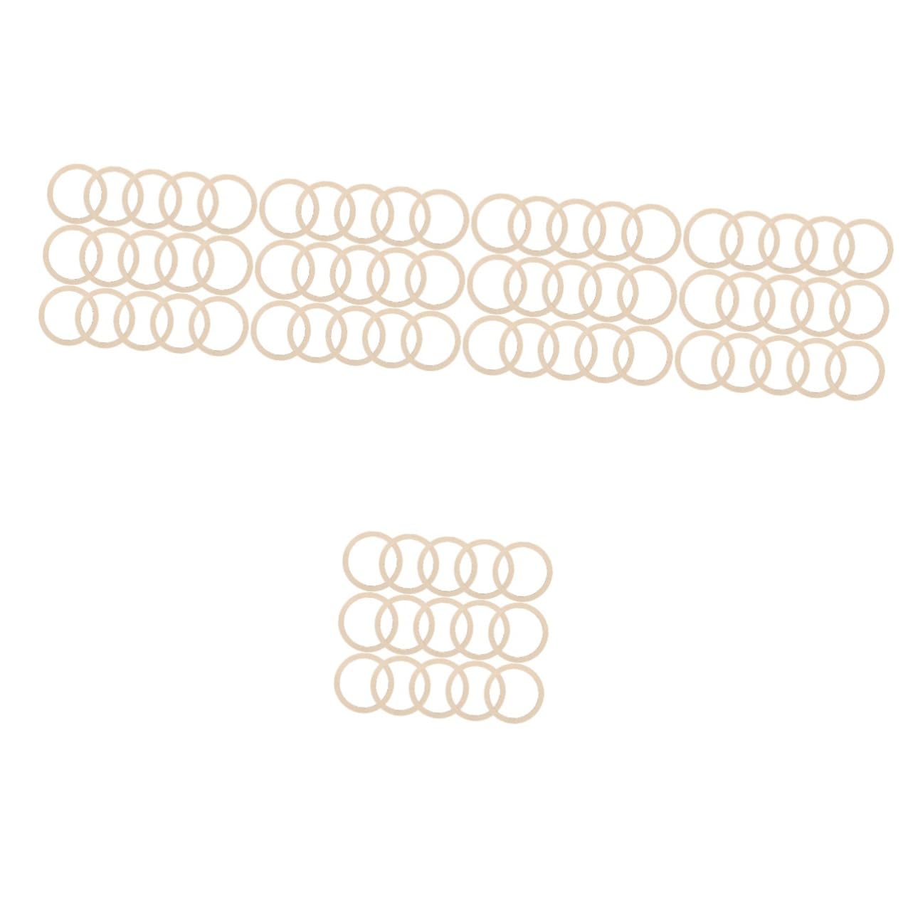 STOBOK 5 Juegos De Aros De De Madera Para Manualidades Estéticas Para Decoración De Pared De Macramé 100 Piezas X 5