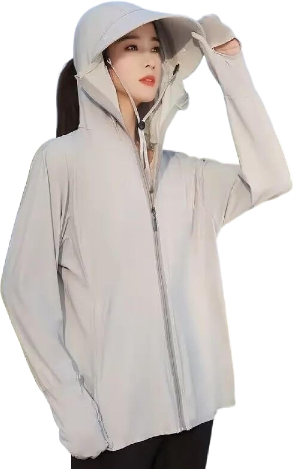 ORDOBO Summer Sun Protection Jacket - UPF 50+Uv Sun Protection Clothes Tops Women Hoodie Ice Silk Breathable Long SLE