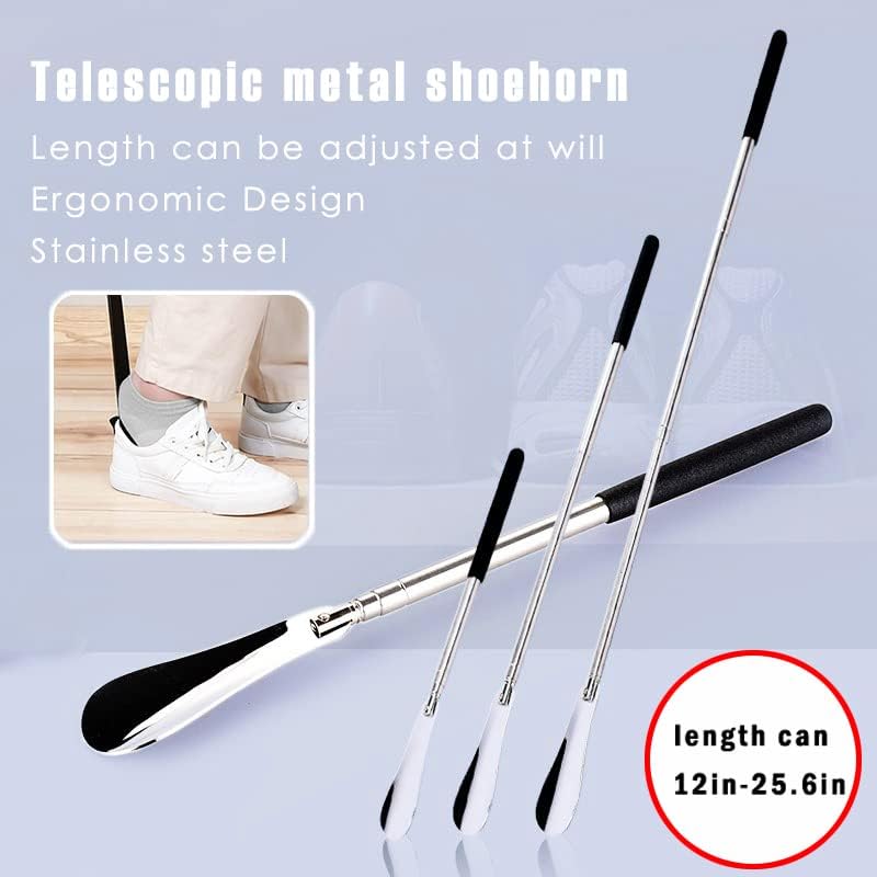 Shoe Horn Long Handle Metal Shoes Horns Shoehorn Helper Stainless Steel