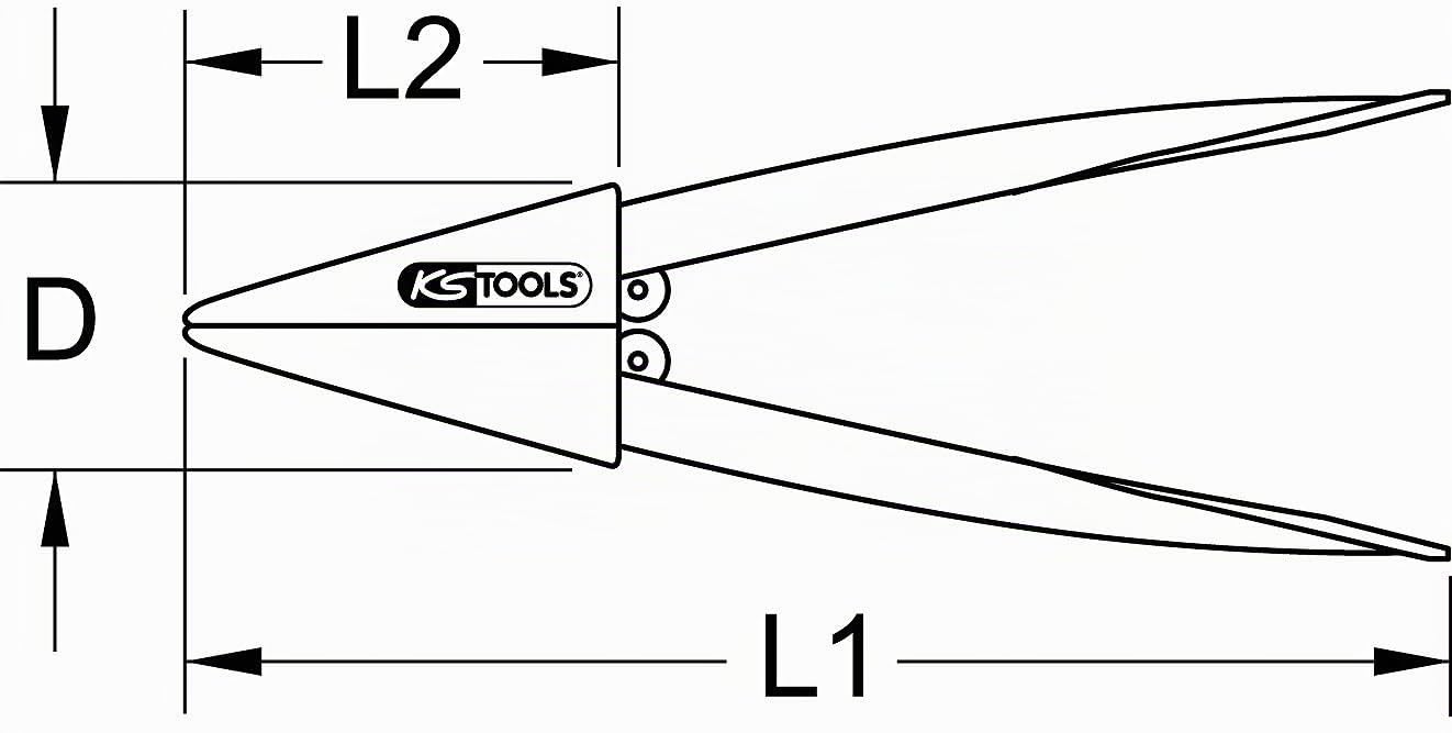 KS Tools 116.7000 Pinza per Tubi in Piombo, 1.1/2"