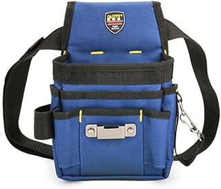 Oxford Cloth Tool Pocket Belt Pouch Tool Pocket Pouch with Adjustable Belt Heavy Duty Professional Waist Work Pouch for Electricians Carpenters Joiner Builders - Large Tools Belt Pouch Tool