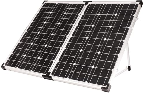 Go Power! GP-PSK-130 130W Portable Folding Solar Panel Kit with 10 Amp Solar Controller, Great for RV and Camping, Includes Controller, Battery Clamps, SAE Solar Plug Adapter, Ring Terminal Connectors