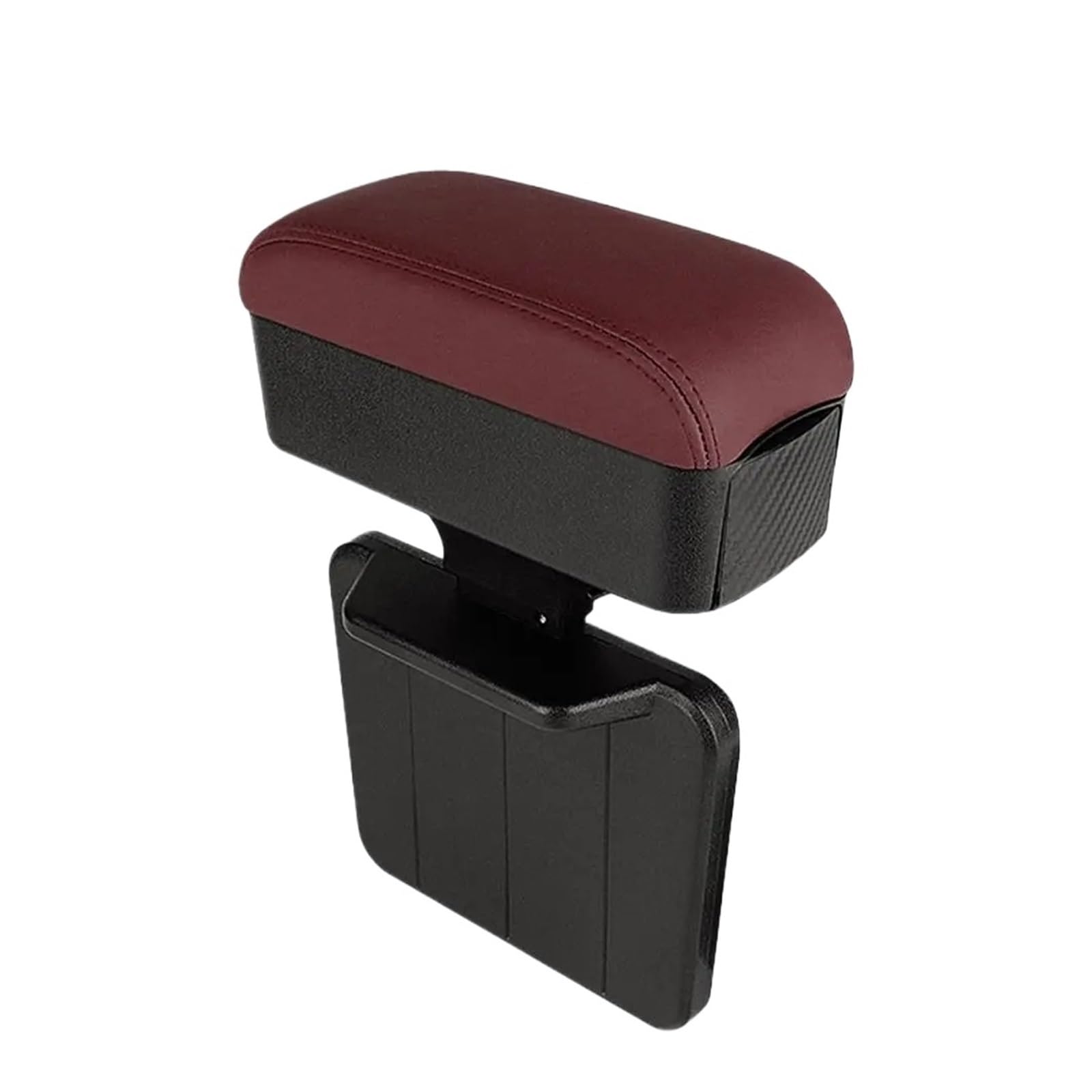 Hguvsjd Armrest Box Auto Console Armrest Organizer Storage Box Seat Gap Elbow Support Rest Pad With Cup Holder Car Armrests(Red)