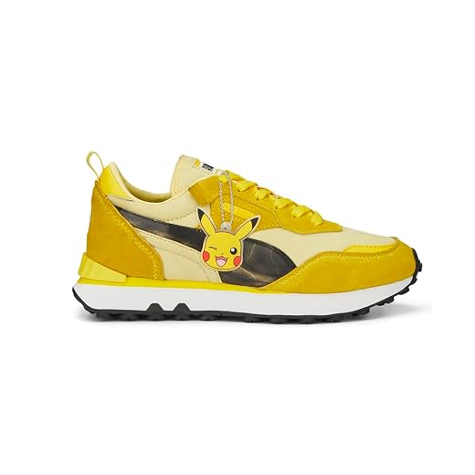 PUMA Kids Boys Poke X Rider Fv Lace Up Sneakers Casual Shoes Casual - Yellow - Size 6.5 M
