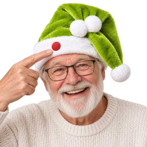 Christmas Funny Movable Swing Santa Hat for Adults Xmas Costume Accessories - image 2