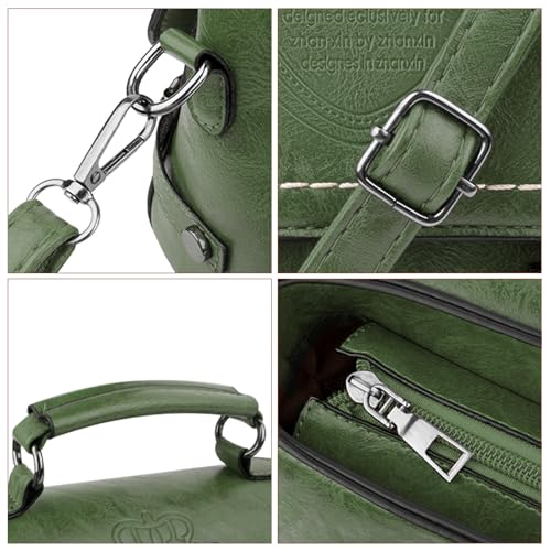 Image of Shoulder Bag for Women, Faux Leather Women's Shoulder Handbags, Fashionable Tote Purses for Women with Removable Strap and Zipper Closure