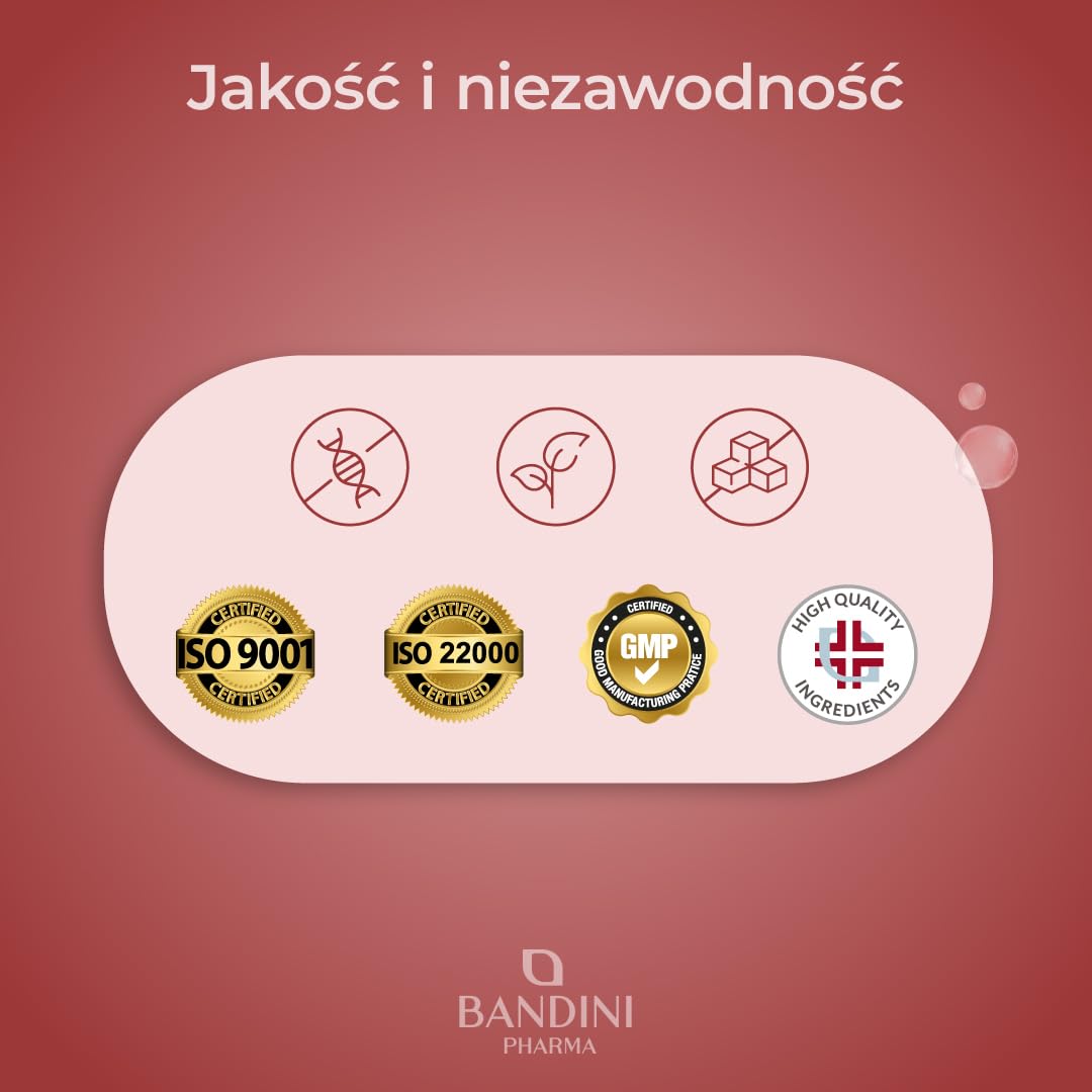 Bandini® FERMENTED RED RICE z drożdży Monascus Purpureus, 99,7 mg czerwonego ryżu, 2,9 mg monakoliny K, bez dodatków, wegański, bez GMO, 90 łatwych do połknięcia tabletek (3 miesiące)