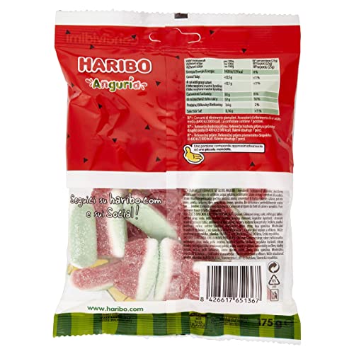 Haribo Anguria, Caramelle Gommose, Gusto Frutta