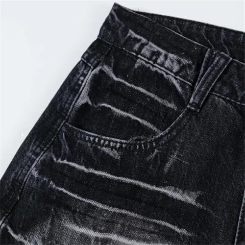 Men Streetwear Niche Tie-Dye Denim Wide Leg Pants Oversized Hip-Hop Water Washed Straight Jenas2