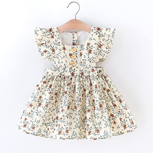 Colorful Childhood Baby Girls Dress Toddler Girls Flare Lace Trim Princess Party Dress3