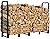 Artibear Firewood Rack Outdoor 8ft Heavy Duty Logs Holder for Indoor Fireplace Metal Wood Pile Storage Stacker Organizer, Matte Black