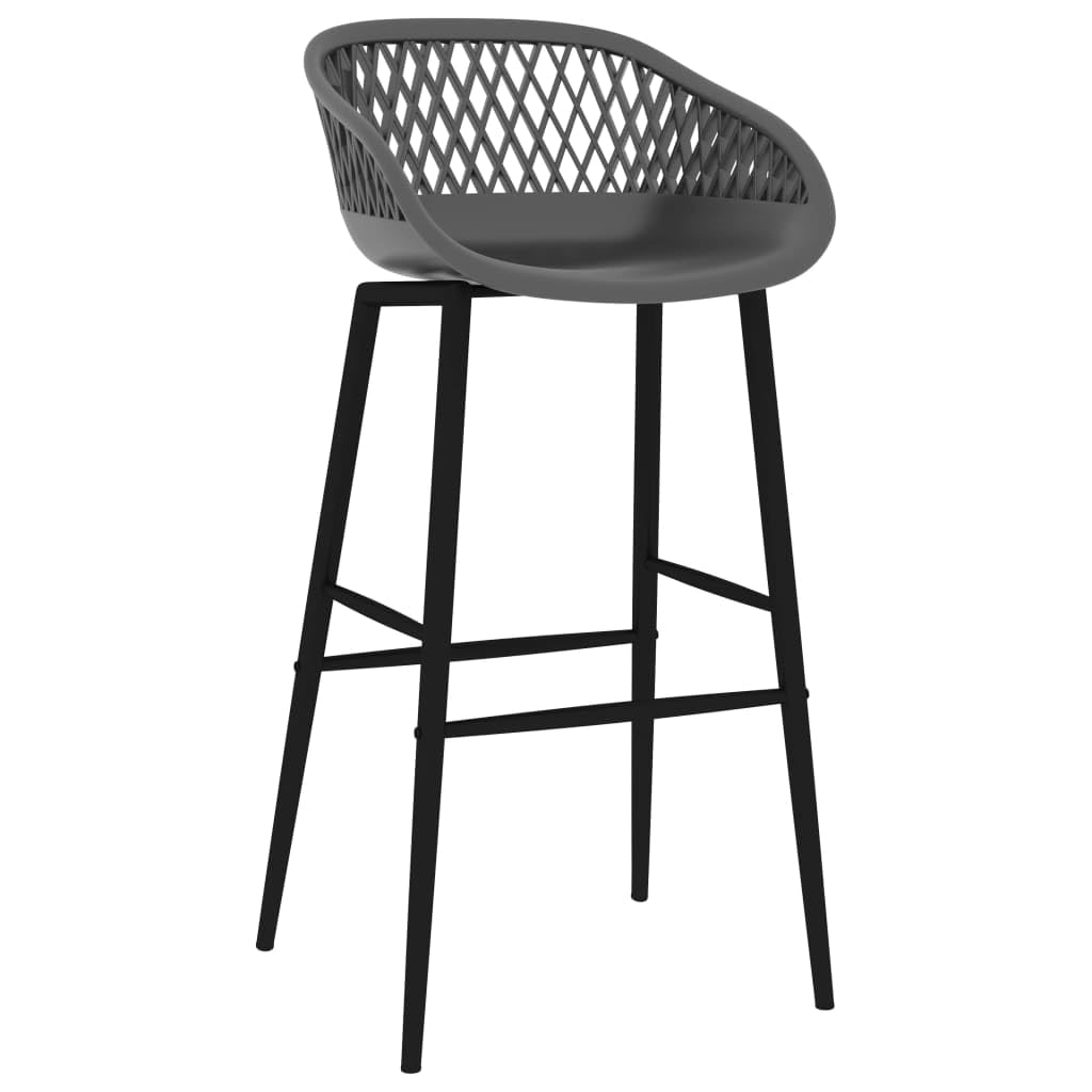 Ensemble de meubles de cuisine et de salle à manger - Ensemble de 5 pièces - Noir et gris