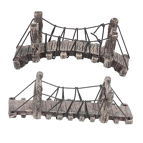 BESPORTBLE 2pièces Décoration De Pont Micro Résine Aménagement Paysager Décor Intérieur Et Extérieur Design Élégant pour Jardin Et Balcon