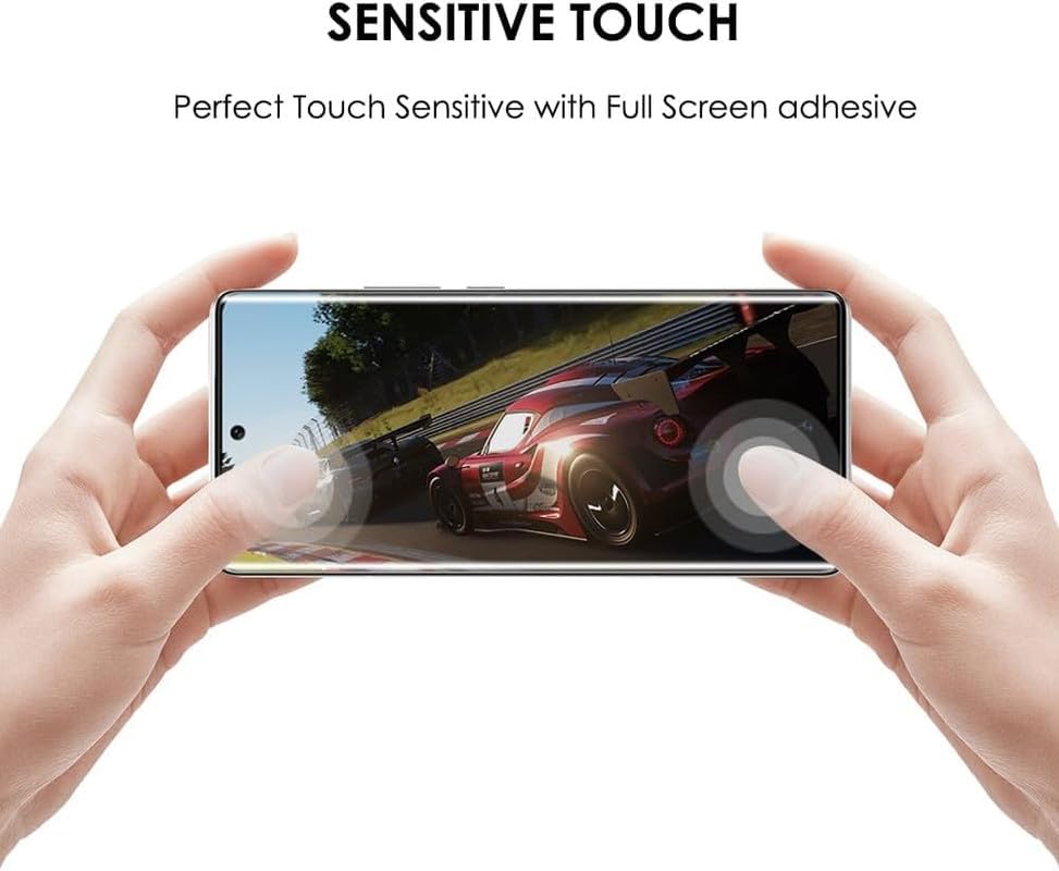 Image of New HQ+ UV Screen Protector Tempered Glass For Motorola Moto Edge 50 Fusion 5G | Screen Protector Full HD Quality Edge to Edge Screen Coverage (Transparent)