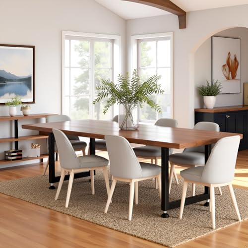 Image of 28 inch Heavy Duty Square Metal Table Legs, 28x24 Inch, Set of 2