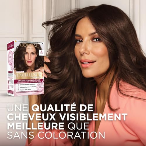 Coloration 8.1 Blond Cendré Soin Triple Acide Hyaluronique Excellence Creme 'oreal Paris La Boîte - vue 6