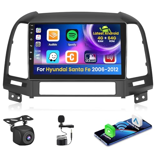 Inefala Android 15 Autoradio für Hyundai Santa Fe 2006-2012 4+64G mit Wireless