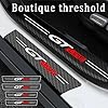 RIDGOEL 4Pcs GT-Line Car Door Sill Protector for KIA Ceed Sportage K5 3 EV6 9 Forte Sorento KX5 Picanto Carbon Fiber Leather Car Kick Plates Threshold Protection Sticker Automobile Decor Accessories #3