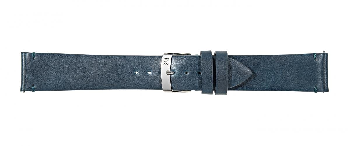 Morellato Easy Click Collection Unisex Watch Strap Simple Calf Leather A01X5188C23, blue, 18mm, Unisex Simple