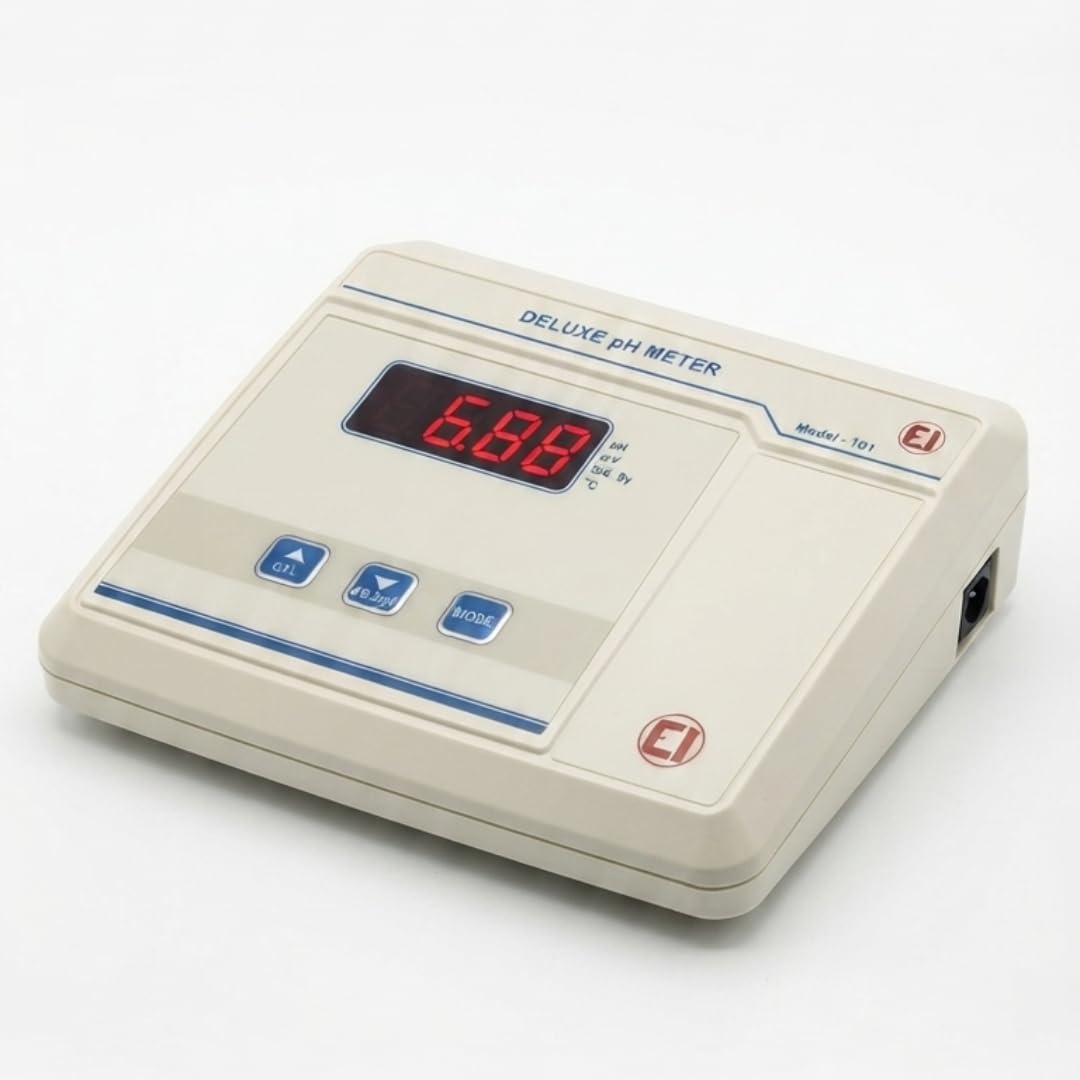 Electronics India (EI) 1010 Microprocessor pH Meter | Digital Laboratory pH Meter with pH Electrode & Temperature Probe | LCD Display | High Accuracy PACK 1-picture-21