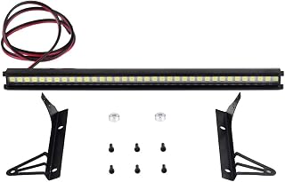 INJORA Metal Bright 36LED Lights Bar for 1/10 RC Rock Crawler Car Axial SCX10 90046 Jeep Wrangler Body Shell,150MM