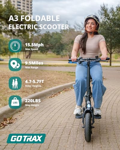 Gotrax A3 Electric Scooter with Seat for Adults, 350W Motor,