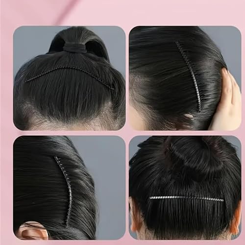 3Pcs Hair Comb, 20 Teeth Black Hair Clip Combs, Metal Hair Side Combs Hair Fork, Hair Combs Slides for Women, Hair Clips Accessories for Women Girls - Image 6