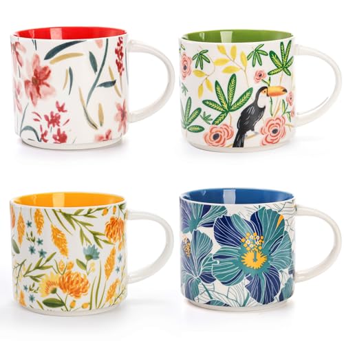 Frcctre Set Of 4 Ceramic Coffee Mug Set thumb #2