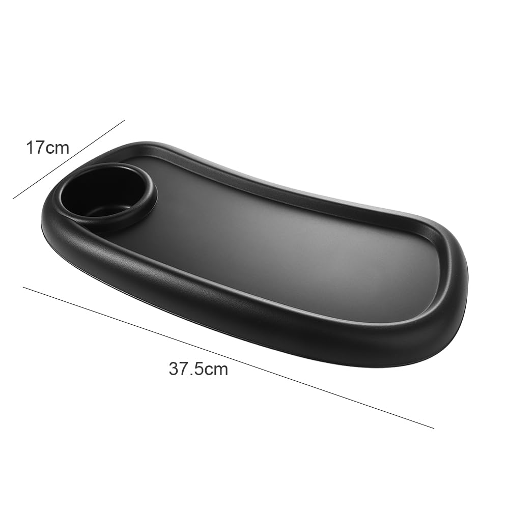 Leadigol Plateau à goûter pour poussette avec porte-gobelet, table de dîner pour poussette de bébé, plateau pratique amovible pour bébé, fournitures d'alimentation pour bébé