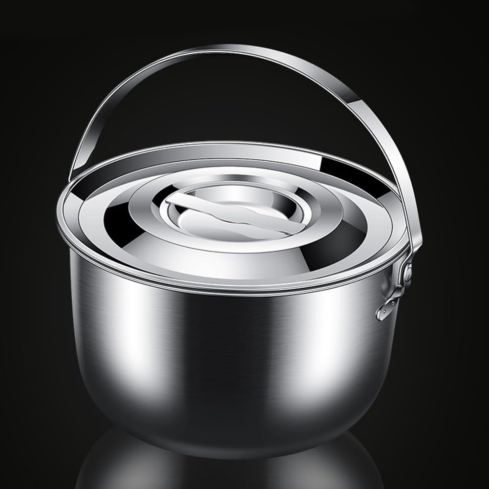 Filtro per olio in acciaio con coperchio, contenitore per olio da cucina, contenitore per olio da frittura (3,6 L)