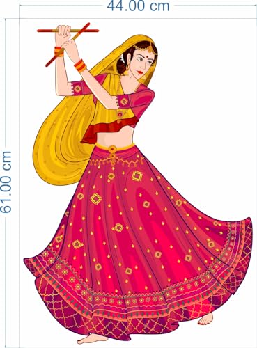 Image of Rangoli Vinyl Wall Sticker Self-Adhesive Wall Decor for Home, Office, Bedroom, and Living Room Decor Easy to Apply & Peel. Parent 5, Design-3